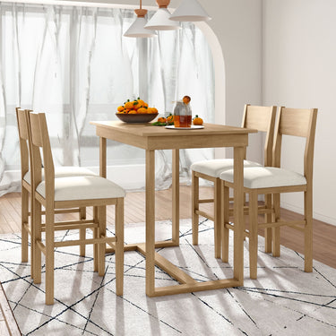 Farmhouse 5-Piece Counter Height Dining Set
